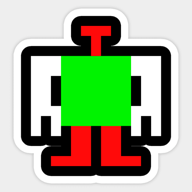 Robotron 2084 Robot Sticker by onekdesigns